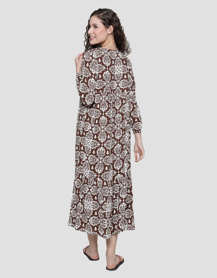 St. Yves Long Sleeve Maxi Dress Europian
