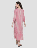 St. Yves Long Sleeve Maxi Dress Stripe Dress
