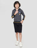 Little M Jacket Rocket Aplikasi Belakang Anak Laki-Laki