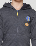 Little M Jacket Rocket Aplikasi Belakang Anak Laki-Laki