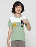 Little M Short Sleeve T-Shirt Cut N Sewn Aplikasi Flip