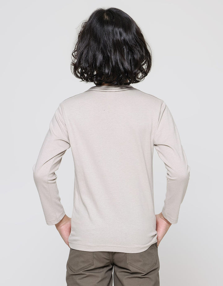 Little M Print Dino Long Sleeve T-Shirt for Boys