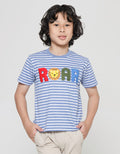 Little M Roar Stripe Kaos Anak Laki-laki