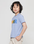 Little M Roar Stripe Kaos Anak Laki-laki