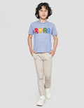 Little M Roar Stripe Kaos Anak Laki-laki