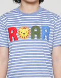 Little M Roar Stripe Kaos Anak Laki-laki