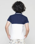 Little M Lacoste Stripe Dada Kaos Polo Anak Laki-Laki