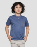 Little M Henley Dropping Boys Short Sleeve T-Shirt