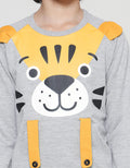 Little M Boys Terry Raglan Tiger Peak A Boo Sweater
