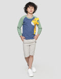 Little M Sweater Terry Raglan Giraffe Anak Laki-laki