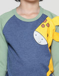 Little M Sweater Terry Raglan Giraffe Anak Laki-laki