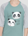 Little M Peek A Boo Panda Kaos 3/4 Raglan Anak Laki-Laki