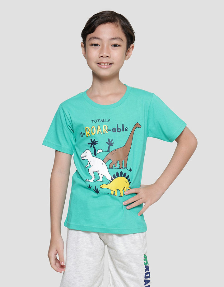 Little M Dino Roarable Kaos Lengan Pendek Anak Laki-Laki