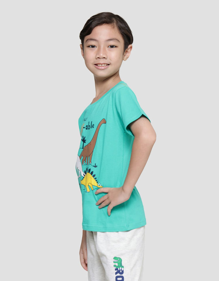 Little M Dino Roarable Kaos Lengan Pendek Anak Laki-Laki