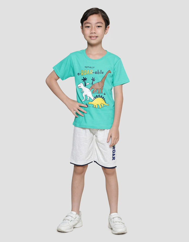 Little M Dino Roarable Kaos Lengan Pendek Anak Laki-Laki