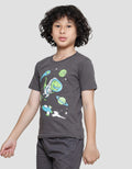 Little M Best Buy Dino Print Kaos Lengan Pendek Anak Laki-laki