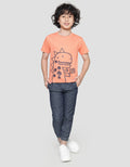 Little M Dino Kaos Lengan Pendek Anak Laki-Laki