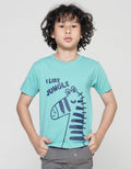 Little M Giraffe Kaos Lengan Pendek Anak Laki-Laki