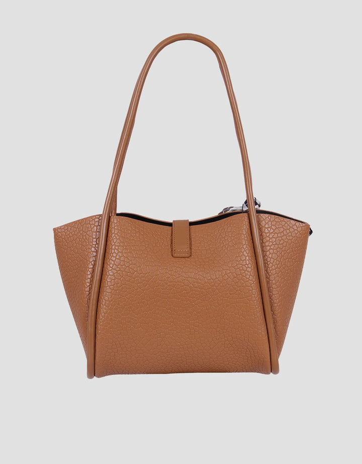 Bellezza Textured Ribbon Shoulder Bag Wanita
