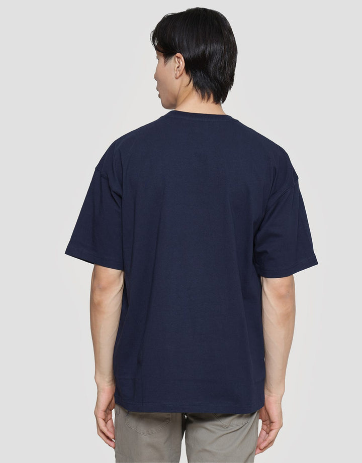 Triple Mini Wording Kaos Oversize Pria