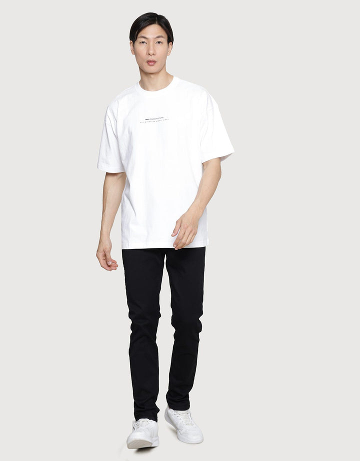 Triple Mini Wording Kaos Oversize Pria