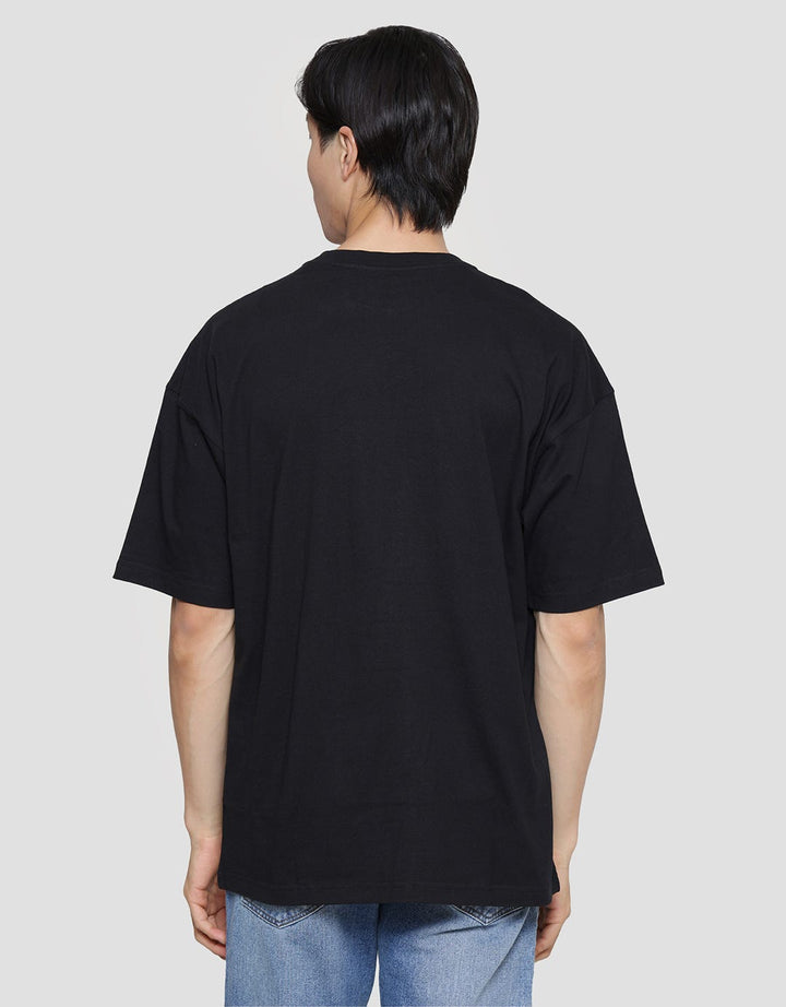 Triple Mini Wording Kaos Oversize Pria