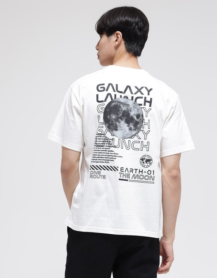 American Jeans Short Sleeve T-Shirt Galaxy F And B Print