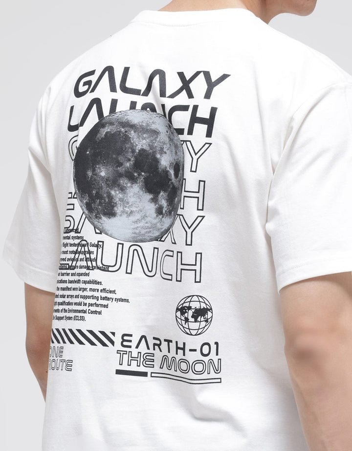 American Jeans Short Sleeve T-Shirt Galaxy F And B Print