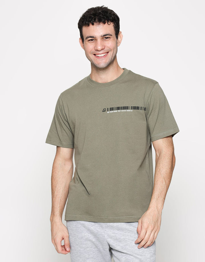 American Jeans Barcode Print Kaos Pria