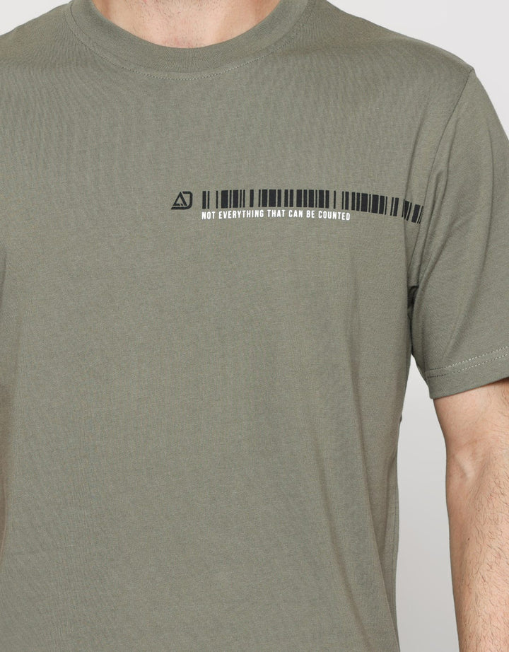 American Jeans Barcode Print Kaos Pria