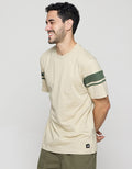 American Jeans Color Block Sleeve Kaos Pria