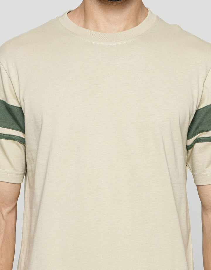 American Jeans Color Block Sleeve Kaos Pria