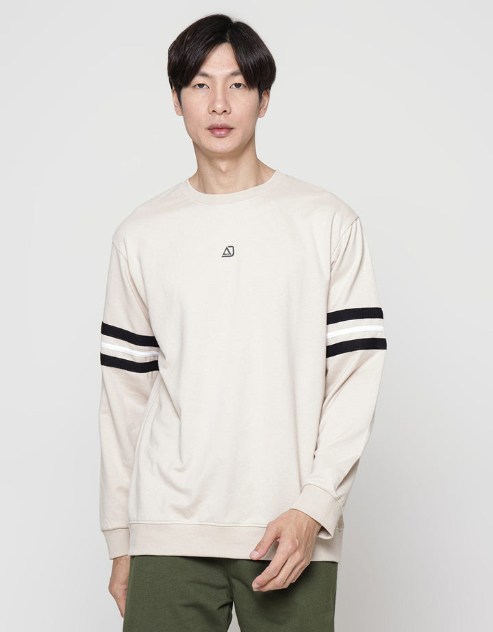 American Jeans Stripes On Sleeve Men's Sweater