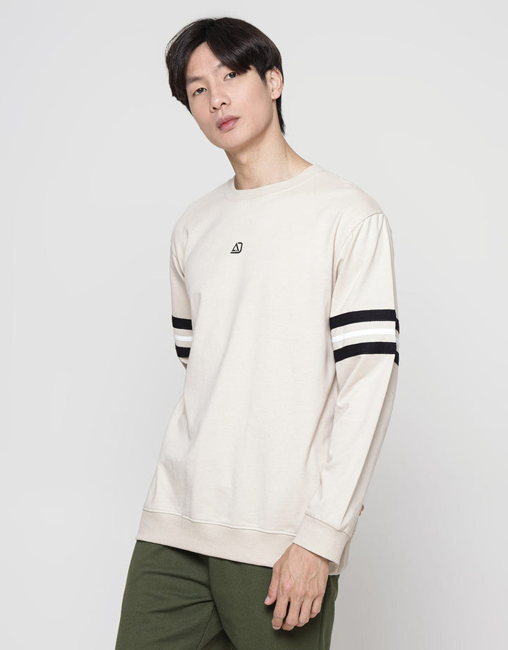 American Jeans Stripes On Sleeve Men's Sweater