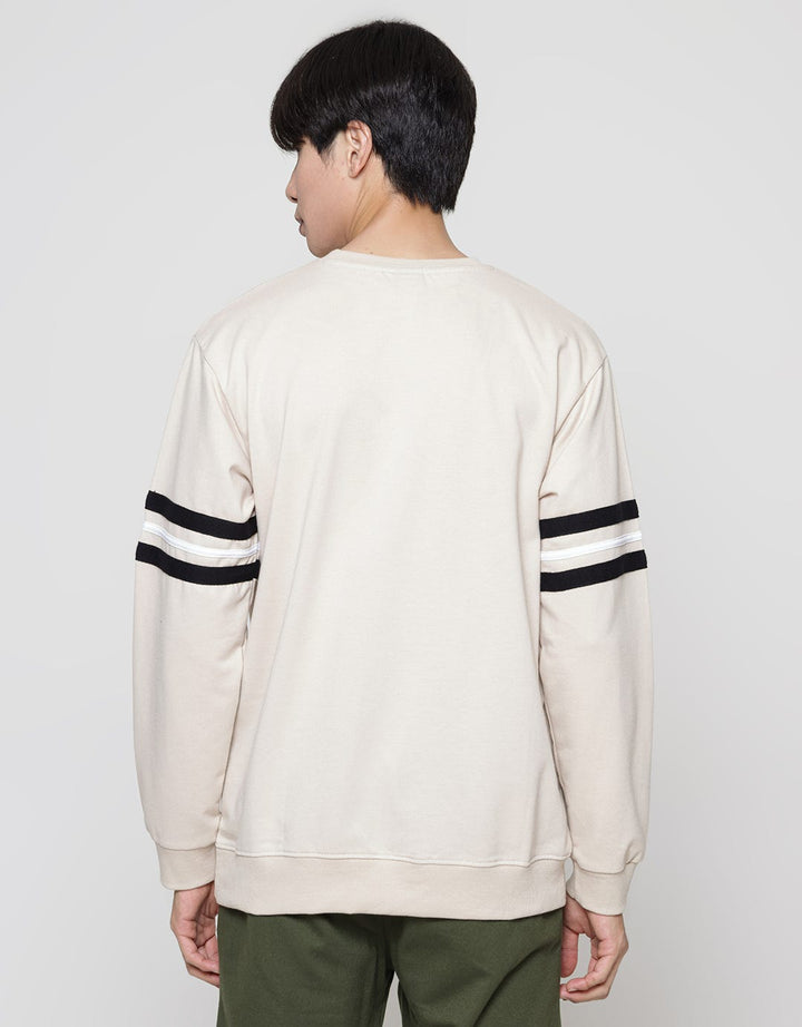 American Jeans Stripes On Sleeve Men's Sweater