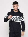 American Jeans Sweatshirt Hoodie Chess Front Print