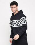 American Jeans Sweatshirt Hoodie Chess Front Print