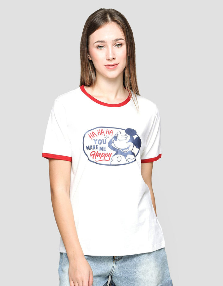 Disney Short Sleeve T-Shirt You Make Me Happy Print Ring