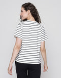Disney Stripe Mickey Women's T-Shirt
