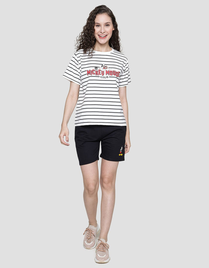 Disney Stripe Mickey Women's T-Shirt