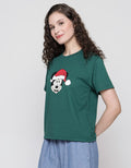Disney Mickey Xmas Hat Women's T-Shirt