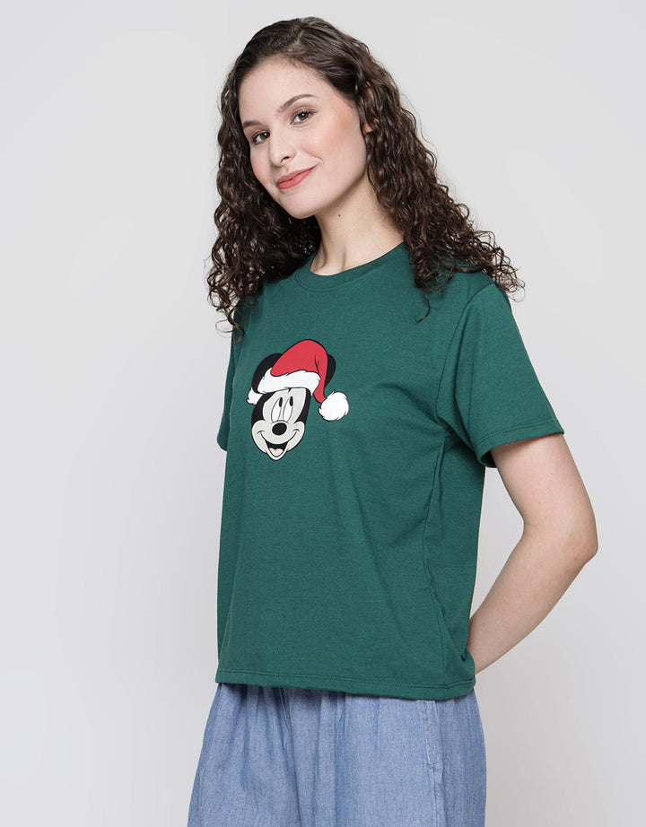 Disney Mickey Xmas Hat Women's T-Shirt