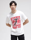 Marvel Short Sleeve T-Shirt Print Ironman Red Repeated Wordings And Figure