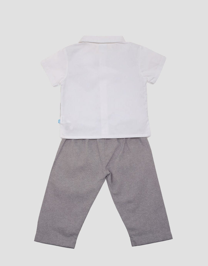 Pipiniko Set Boys Woven Vest Kantong