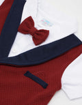Pipiniko Formal Vest Knit Romper Anak Bayi
