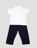 Pipiniko Set Boys Woven Vest Knit Tekstur