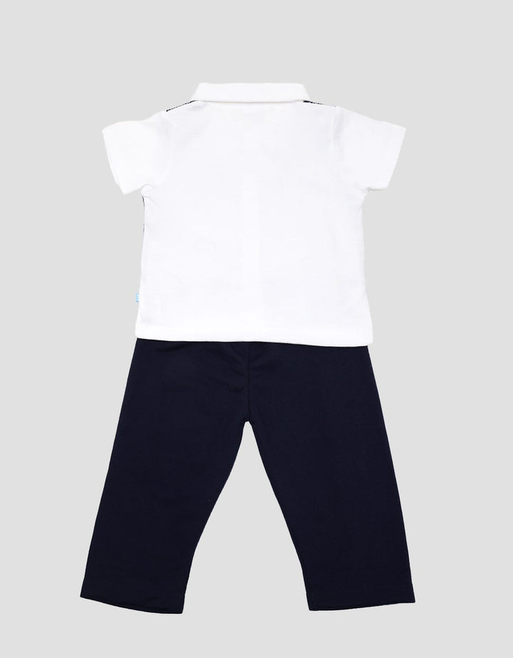 Pipiniko Set Boys Woven Vest Knit Tekstur