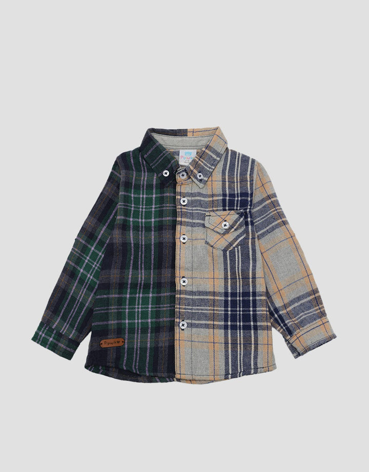 Pipiniko Long Sleeve Shirt Flannel Kombi Tone