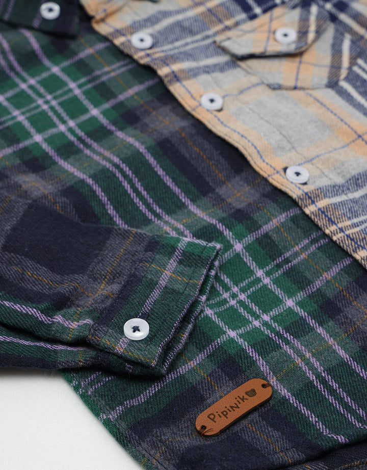 Pipiniko Long Sleeve Shirt Flannel Kombi Tone