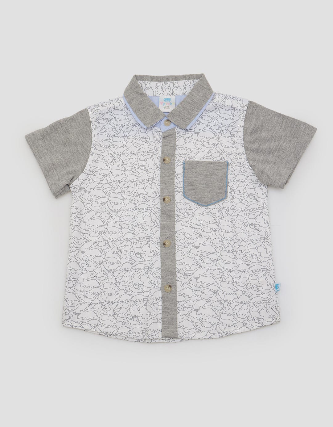 Pipiniko Short Sleeve Shirt Print Dino
